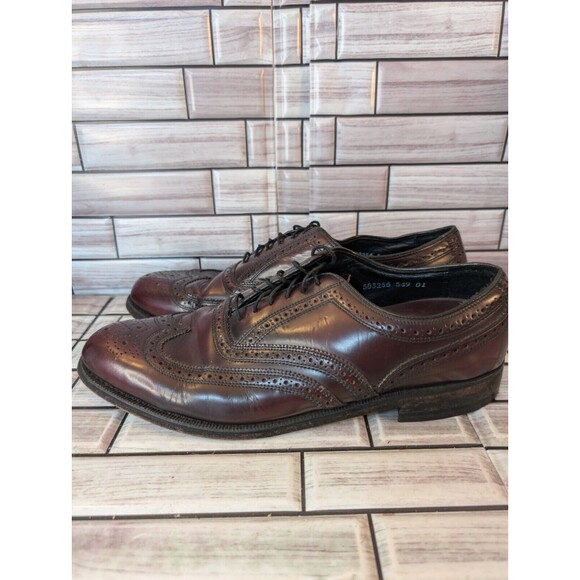 Florsheim Men\'s Wingtip Oxford Dress Shoe Burgundy Size 9 D Leather Upper main image 4
